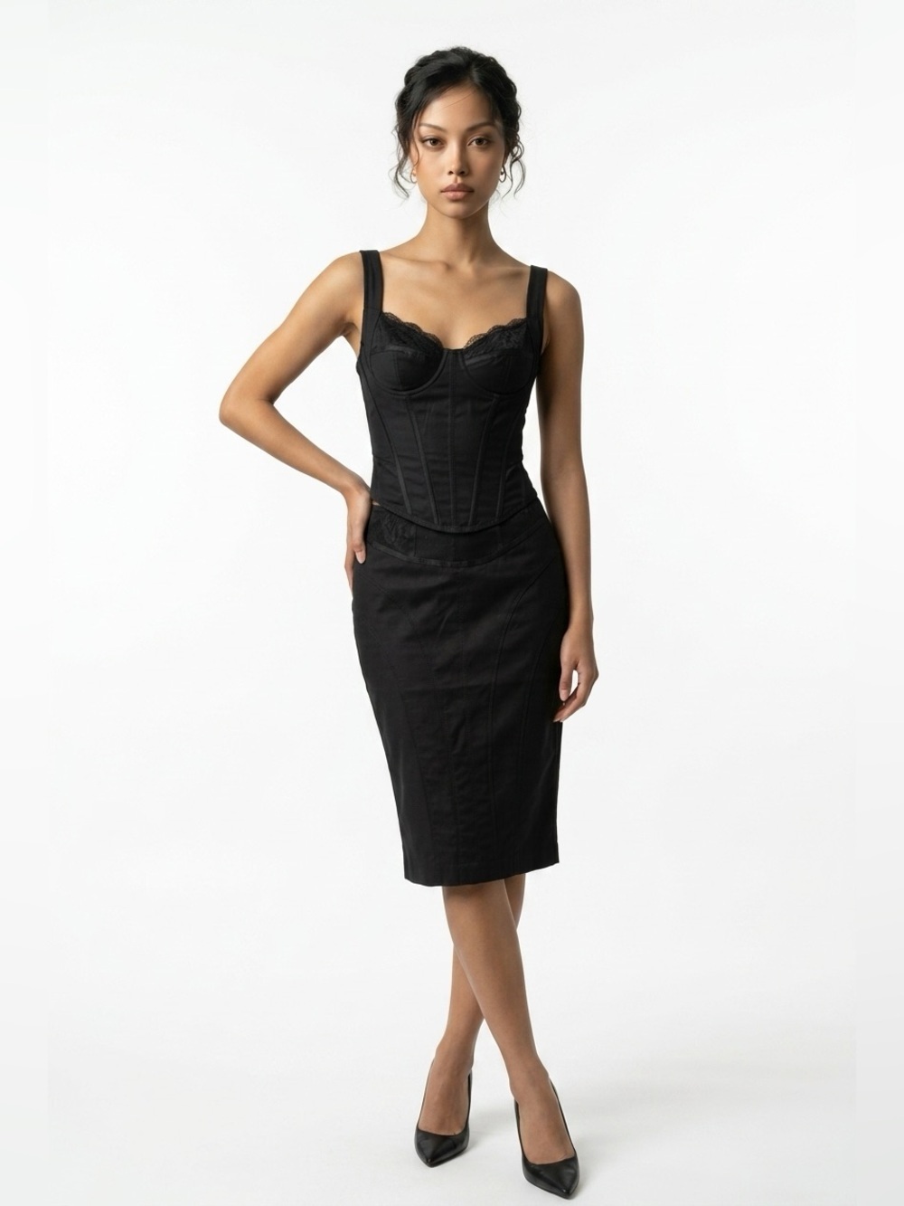 Marciano fitted pencil skirt